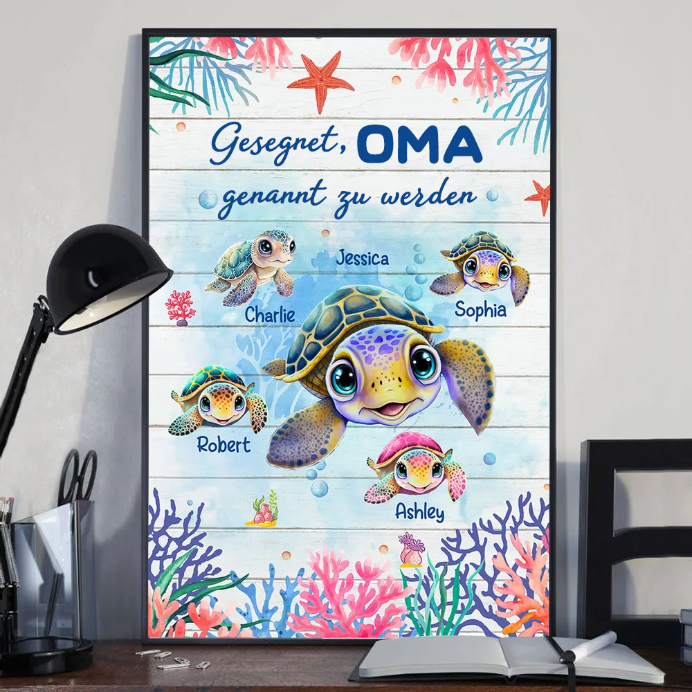 Gesegnet...genannt zu werden-Personalisiertes Poster mit Rahmen