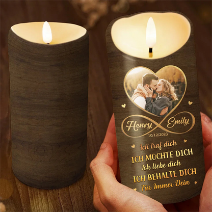 Personalisierte LED-Kerze Geschenke für Liebespaar