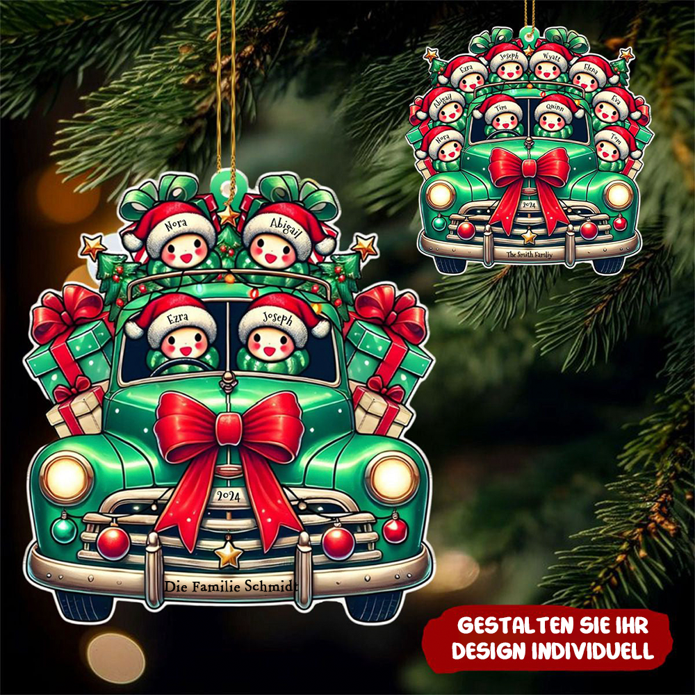 Die Schneemannfamilie-Acrylanhänger Christbaumschmuck