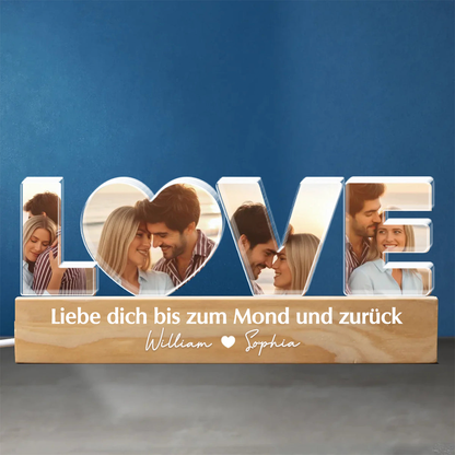 LOVE-Personalisierte LED-Nachtlicht mit Fotos Geschenk für Paar