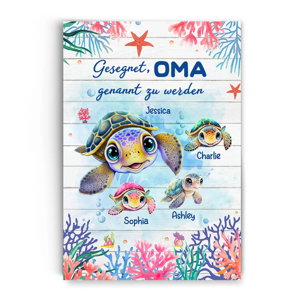 Gesegnet...genannt zu werden-Personalisiertes Poster mit Rahmen