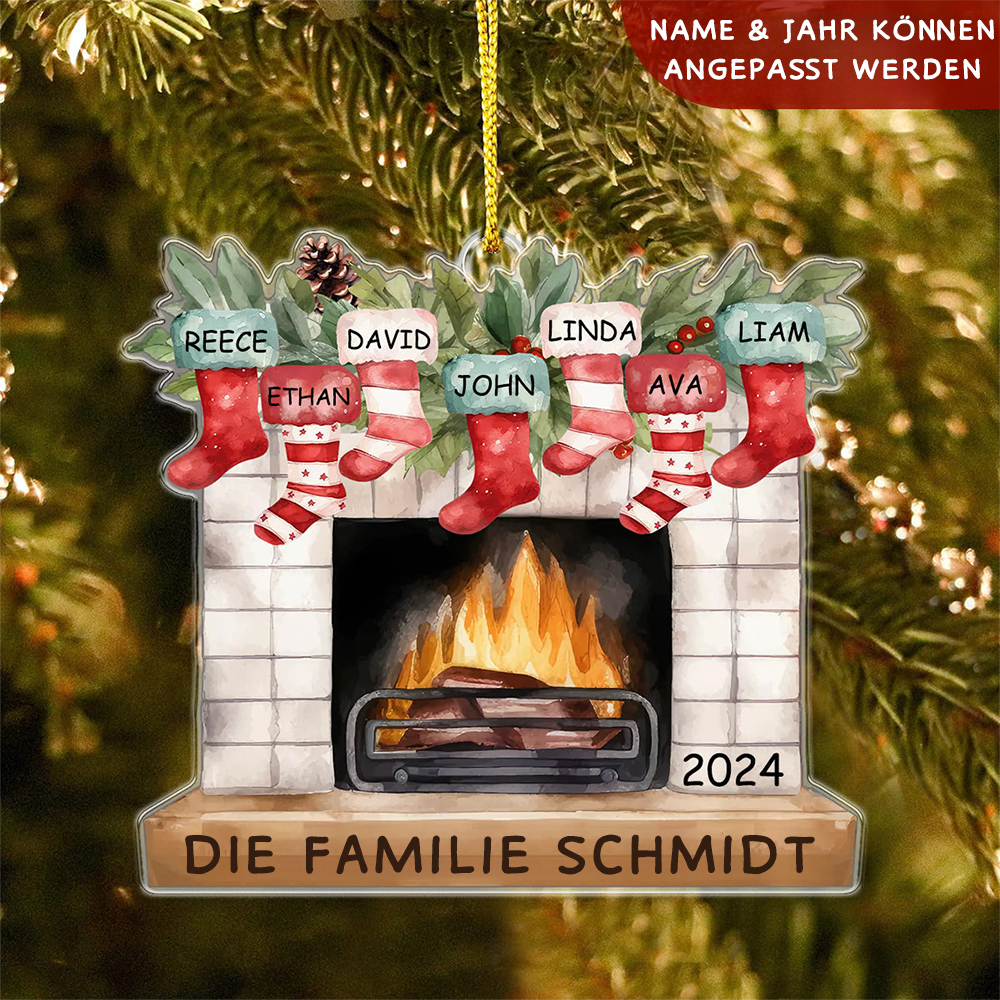 Strümpfe am Kamin-Individuelle Weihnachtsschmuck Weihnachtsdeko