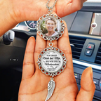 Ich trage dich...Personalisierter Metall-Anhänger Trauergeschenk