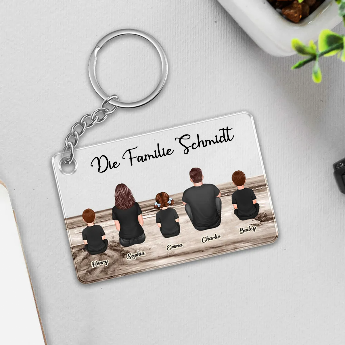Acryl-Schlüsselanhänger-Personalisierte Geschenke für Familie