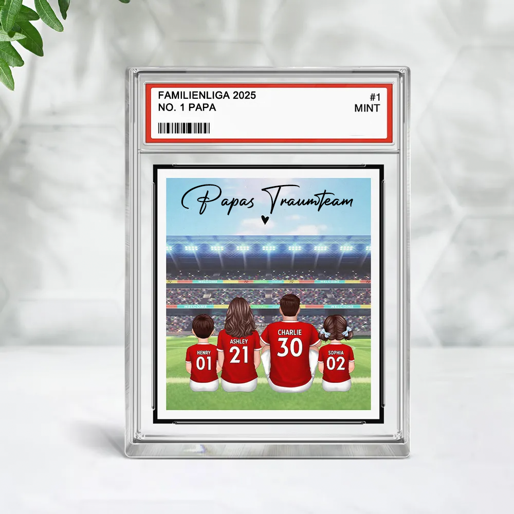 Fußballfamilie-Personalisierte Acryltafel