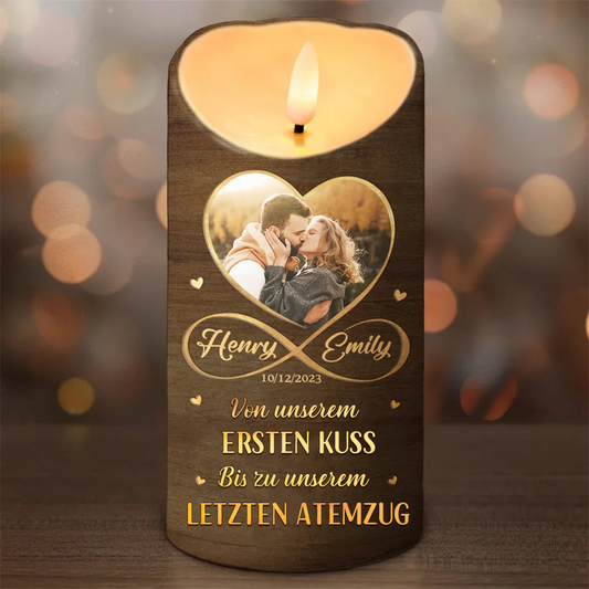 Personalisierte LED-Kerze Geschenke für Liebespaar
