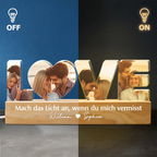 LOVE-Personalisierte LED-Nachtlicht mit Fotos Geschenk für Paar