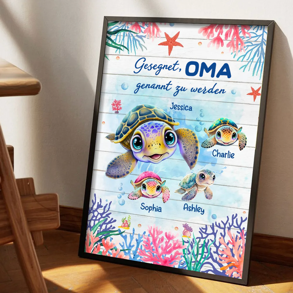 Gesegnet...genannt zu werden-Personalisiertes Poster mit Rahmen