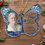 Schmetterling Anhänger mit Foto Trauergeschenk