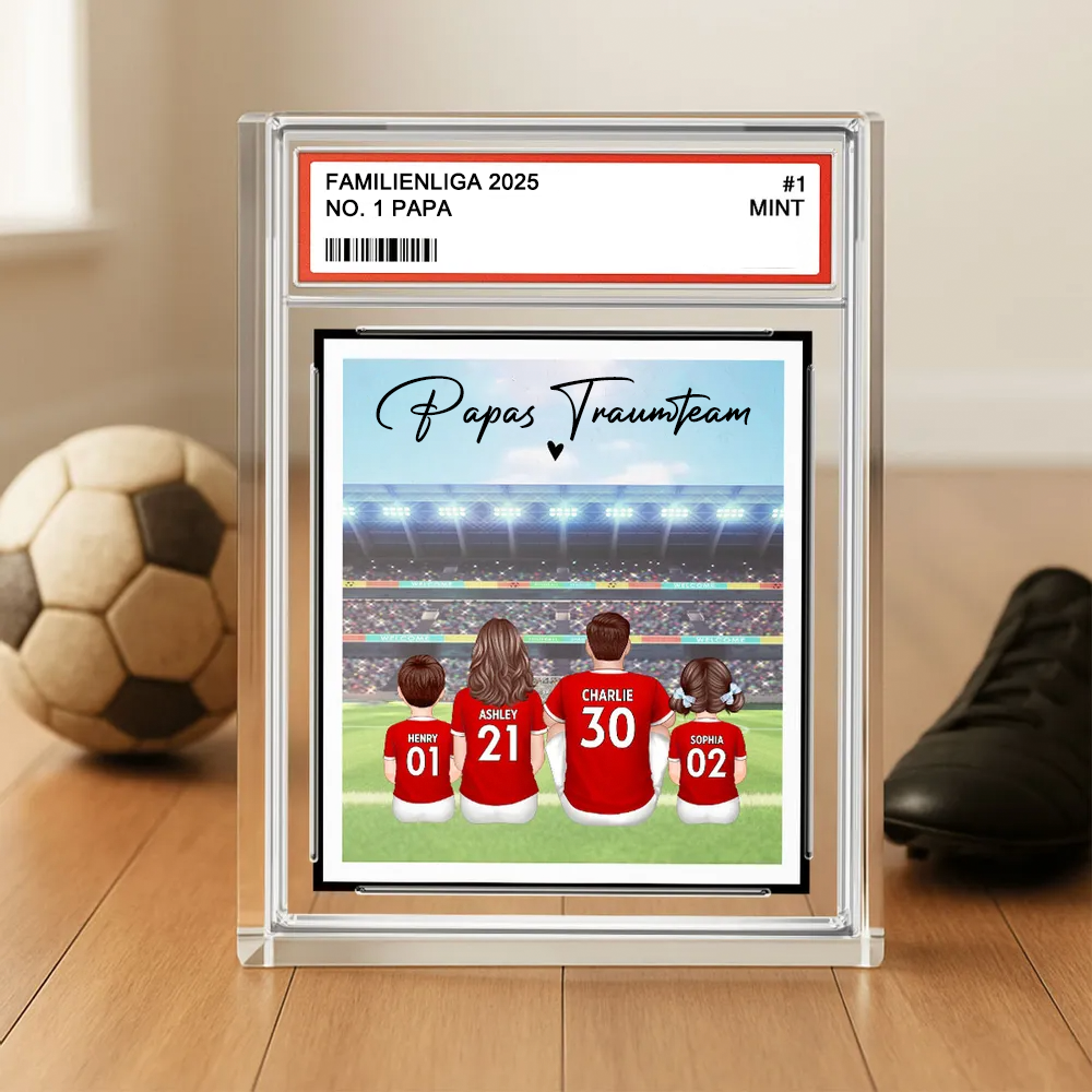 Fußballfamilie-Personalisierte Acryltafel