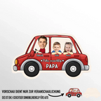 Fahr Vorsichtig- Personalisierter Sonnenblendenclip mit Foto für Fahrer, Papa und Mama