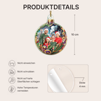 Chrisitbaumschmuck mit Blumenmuster Foto-Ornament für Familie