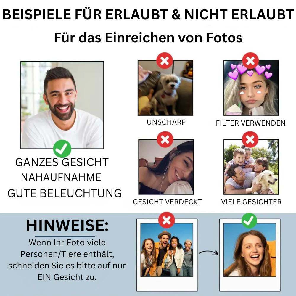 Fahr Vorsichtig Acryl-Foto-Ornament Geschenk für Papa und Mama