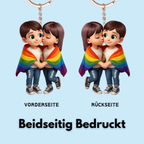 LGBT Paare-Personalisierter Acryl-Schlüsselanhänger