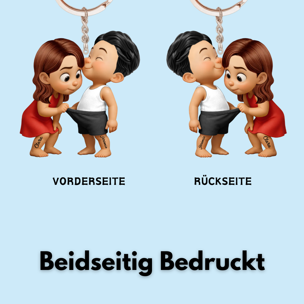 Acryl-Schlüsselanhänger mit Namen Geschenk für Paar