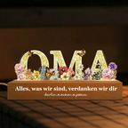 LED Nachtlichter mit MAMA / OMA/ MOM Geschenk für Mutter und Großmutter
