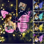 Schmetterling Foto Weihnachtsschmuck Acrylschmuck Gedenkgeschenk Trauer