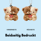 Teddybär-Paar Personalisierter Acrylanhänger mit Namen