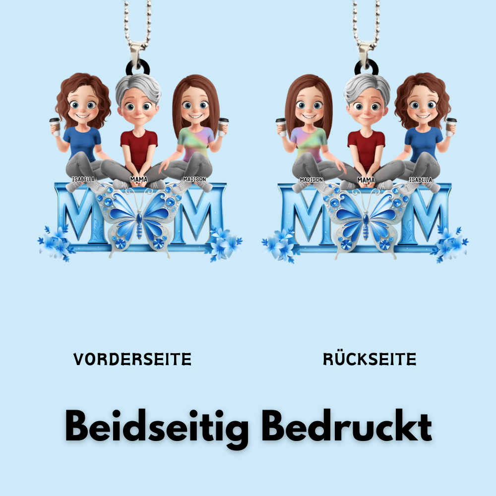 MOM-Acrylanhänger mit Mama und Töchter