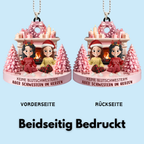Beste Freundinnen am Kamin Personalisierter Acrylanhänger mit 2-5 Frauen Chrisbaumschmuck für Freunde