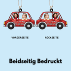 Lustiges Auto Ornament mit Fotos für Sohn und Tochter