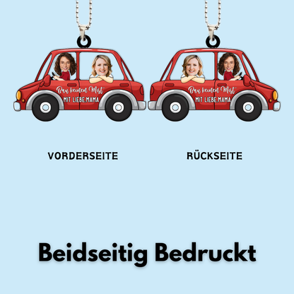 Lustiges Auto Ornament mit Fotos für Sohn und Tochter