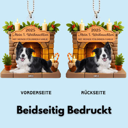 Mein 1. Weihnachten-Personalisierter Acrylanhänger mit  Foto Christbaumschmuck für Haustiere