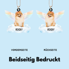 Acryl-Foto-Ornament mit Engelsflügel Christbaumschmuck zur Trauer