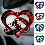  Anhänger Unendliche Liebe mit 2 Namen & Datum