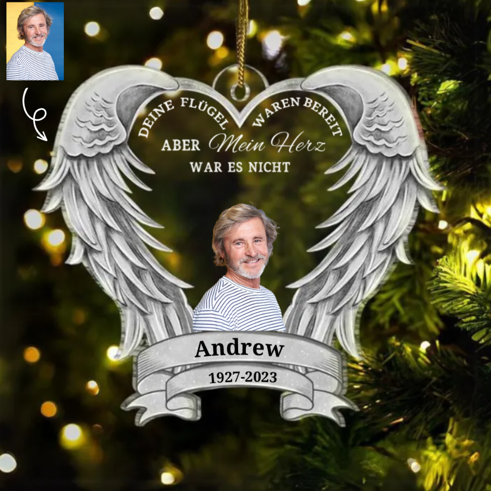 Flügel Weihnachtsgeschenk Acrylschmuck Gedenkgeschenk Trauer