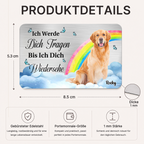 Foto-Brieftasche-Karte mit Regenbogen Trauergeschenk für Haustier
