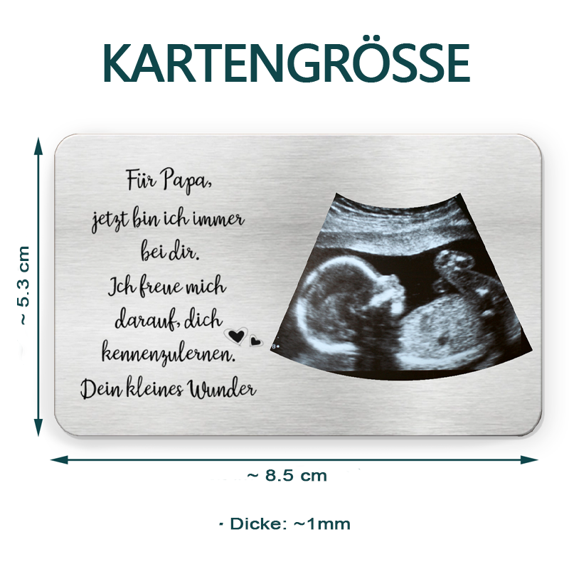 Foto Geldbörsen-Karte Geschenk für den frischgebackenen Vater