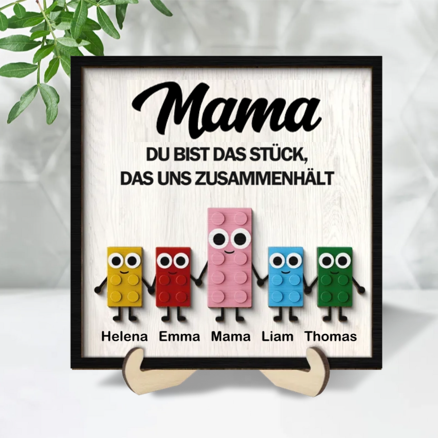 Süße Puzzle-Personalisierte Holztafel mit 2 Schichten