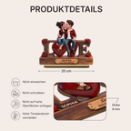 LOVE-Personalisierter Holzaufsteller mit Paar und Text Geschenke zum Jahrestag und Valentinstag