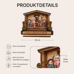 Personalisierter Holzaufsteller - Oma, Opa und Enkelkinder