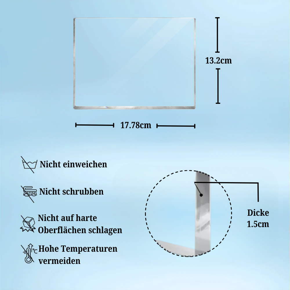 Personalisierte Acryltafel für Tochter und Schwiegertochter