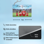 Fußballfamilien- Personalisierter Acrylschlüsselanhänger Geschenk für Papa