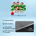 2025 Familie - Acrylornament mit Elten und Kinder Christbaumschmuck