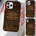 Ich liebe dich-Personalisierte Handyhülle für iPhone und Samsung