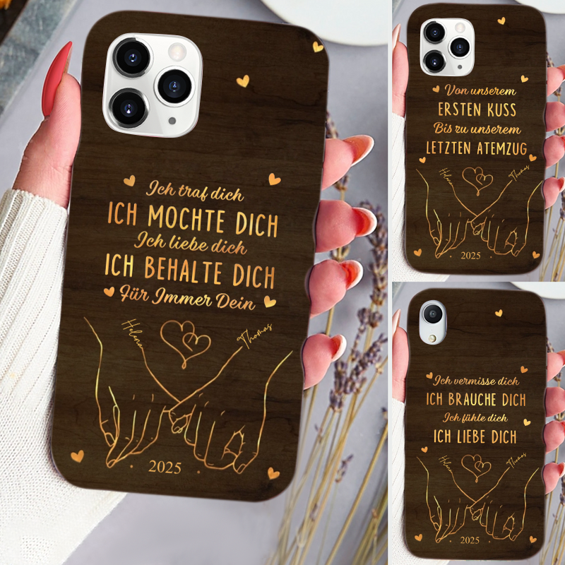 Ich liebe dich-Personalisierte Handyhülle für iPhone und Samsung