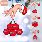 Kreativer Weihnachtsschmuck  Hand mit Glühbirne 1-10 Namen