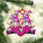 Christbaumschmuck Familie Zwerge Weihnachtslicht 3-8 Namen