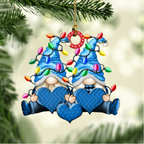 Christbaumschmuck Familie Zwerge Weihnachtslicht 3-8 Namen
