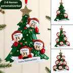 Weihnachtsschmuck-Weihnachtsbaum mit Gesichter 2-8 Namen