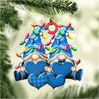 Christbaumschmuck Familie Zwerge Weihnachtslicht 3-8 Namen