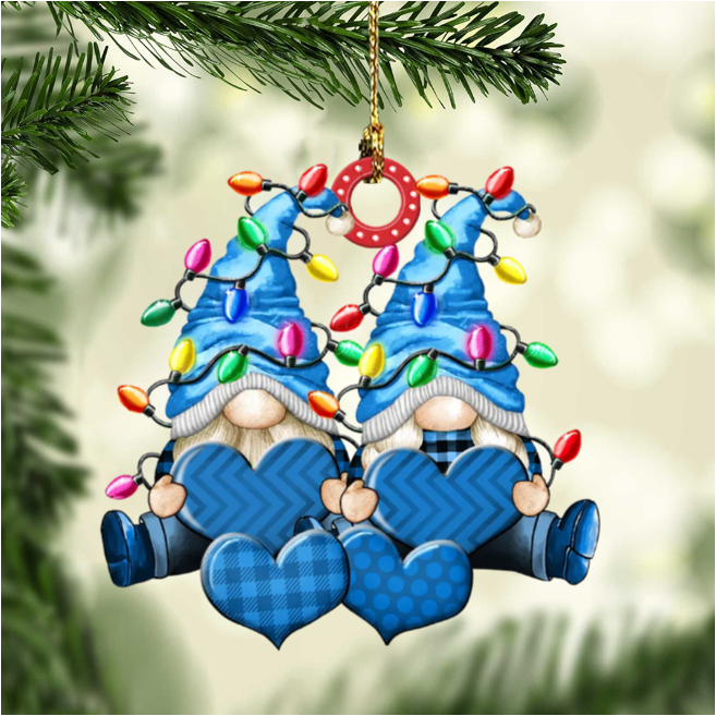 Christbaumschmuck Familie Zwerge Weihnachtslicht 3-8 Namen