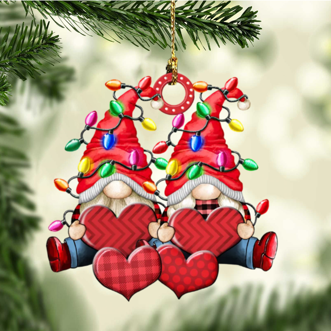 Christbaumschmuck Familie Zwerge Weihnachtslicht 3-8 Namen