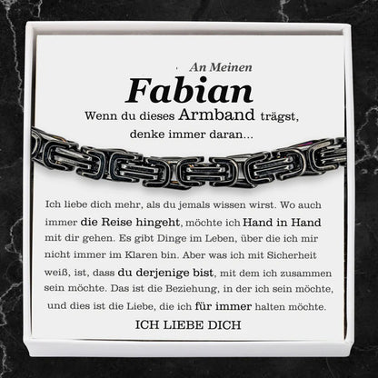 Armband Geschenkset Personalisierte Karte mit Spruch-An Meinen Mann