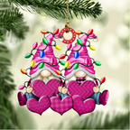 Christbaumschmuck Familie Zwerge Weihnachtslicht 3-8 Namen