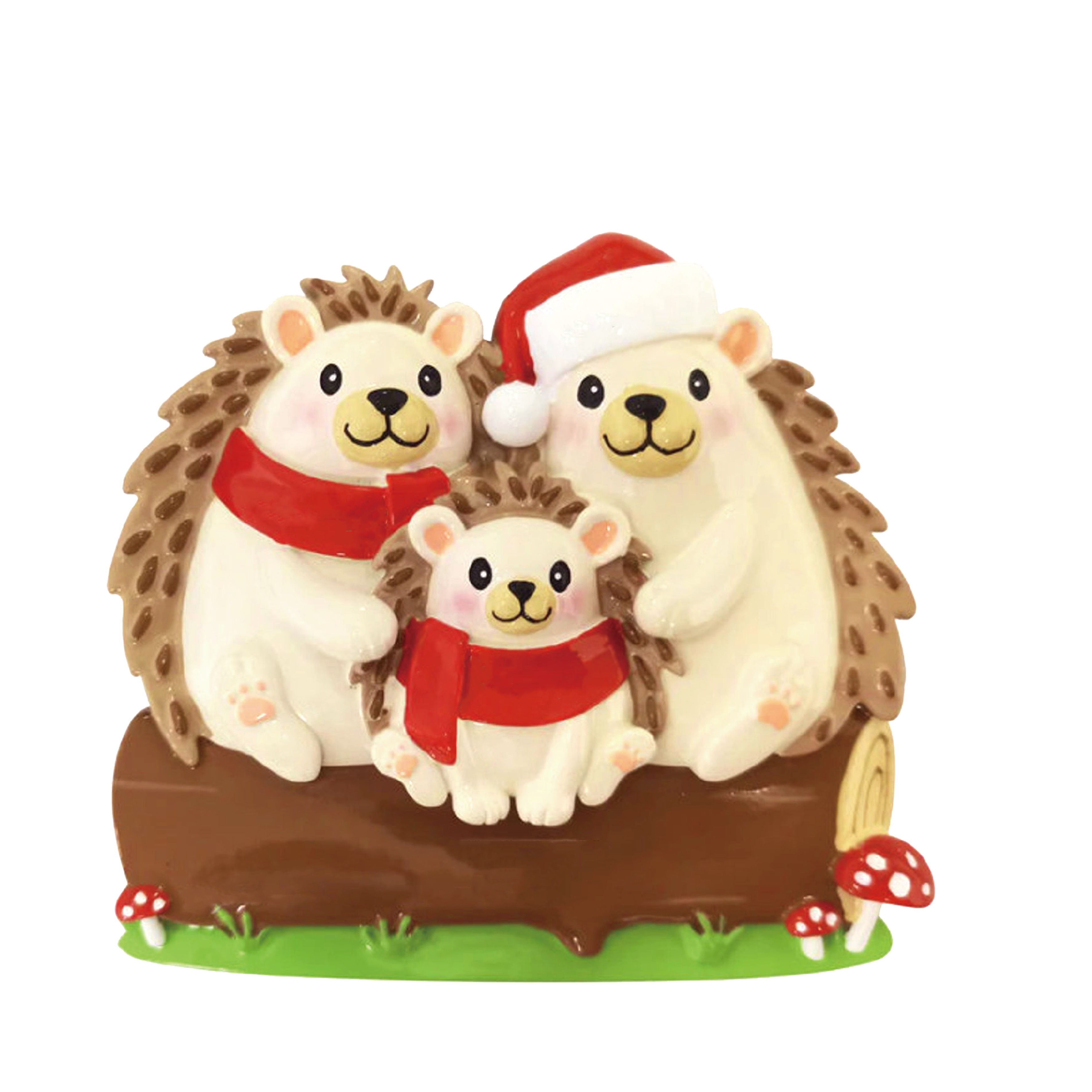Igel Familie-Weihnachtsschmuck